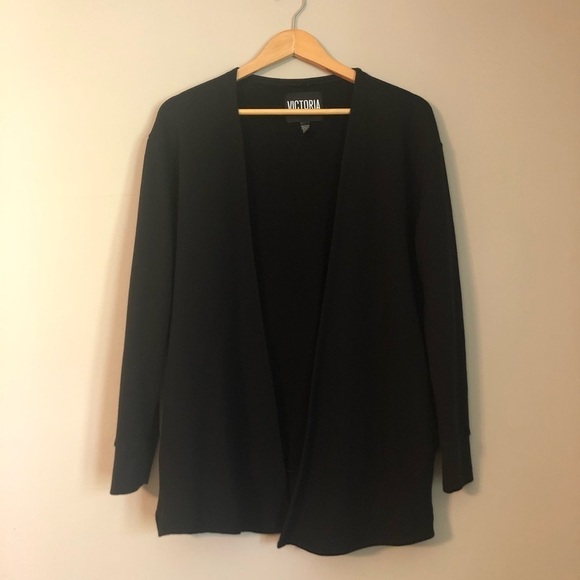 Victoria’s Secret Sport Black Sweatshirt Cardigan - Picture 1 of 8